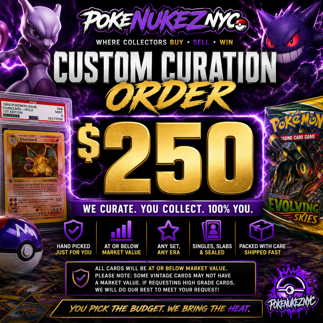 Pokemon $250 Custom Curation