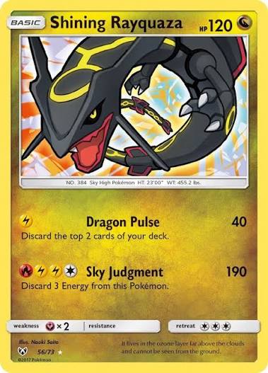 Shining Rayquaza - Shining Legends 56/73 - MINT