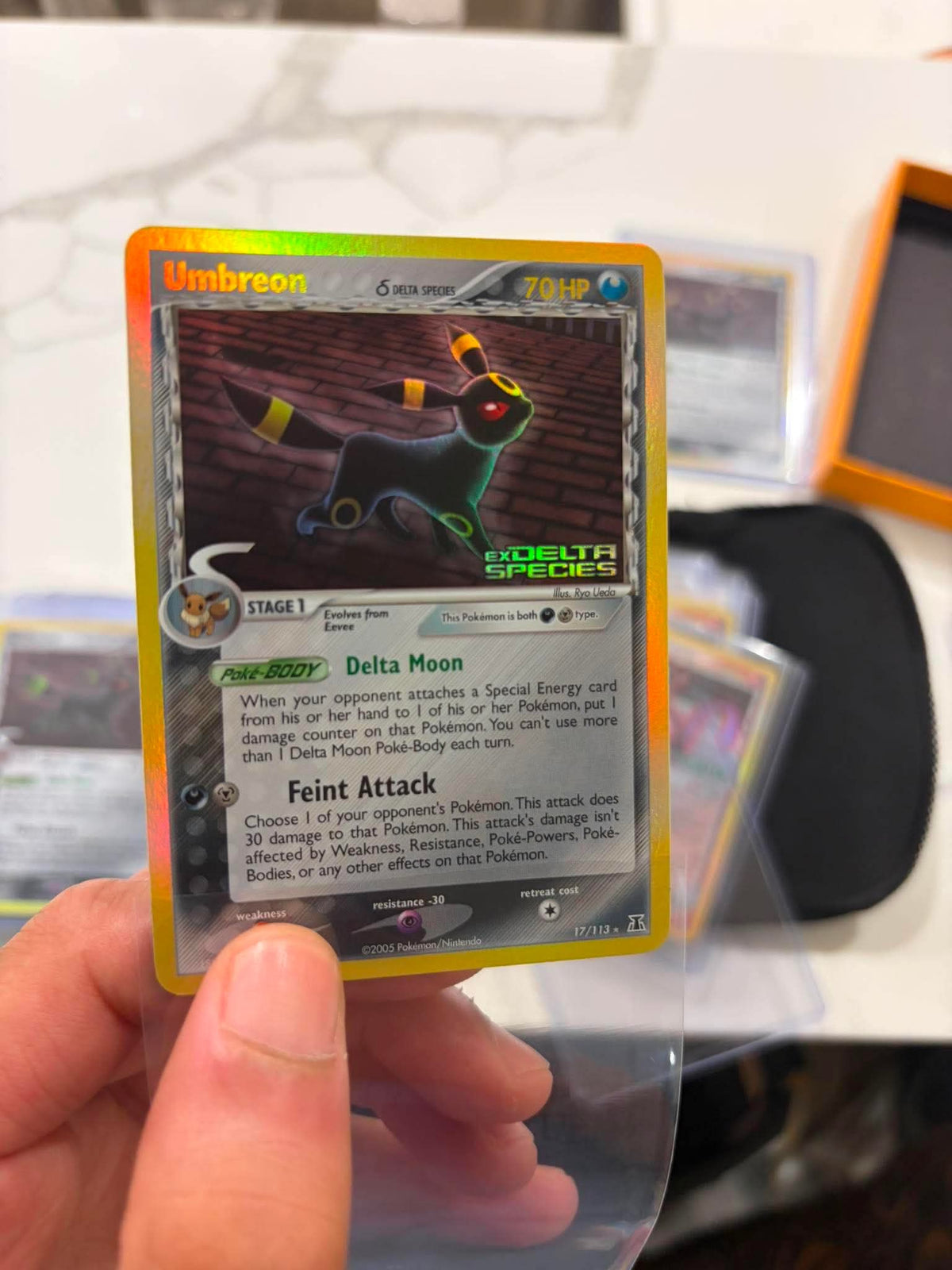 Umbreon Reverse Holo Stamped - EX Delta Species 17/113 - MINT
