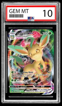 Leafeon VMAX Ultra Rare Evo Skies PSA 10 GEM MINT