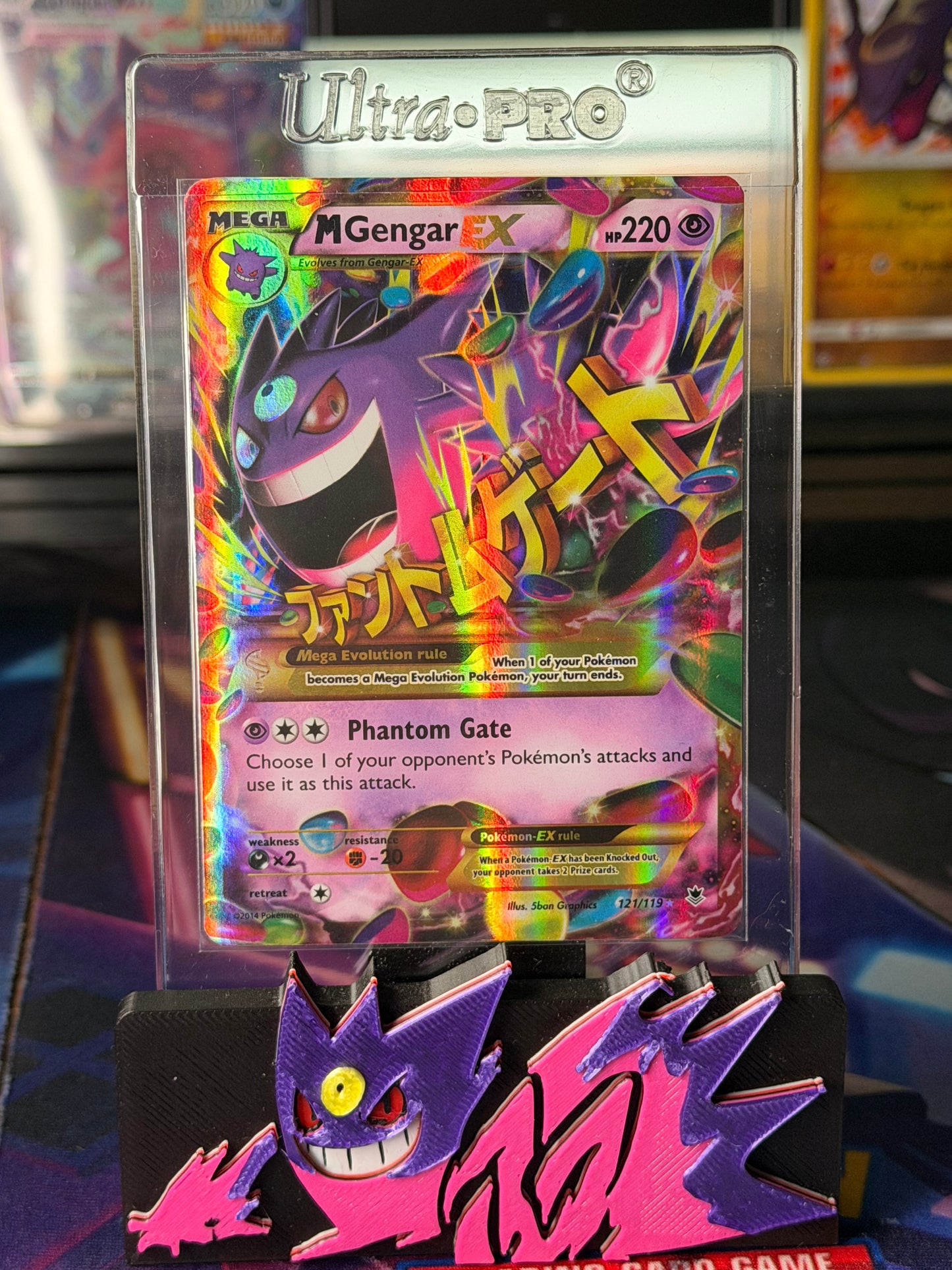 M Gengar EX Secret Rare - XY - Phantom Forces 121/119 - NM
