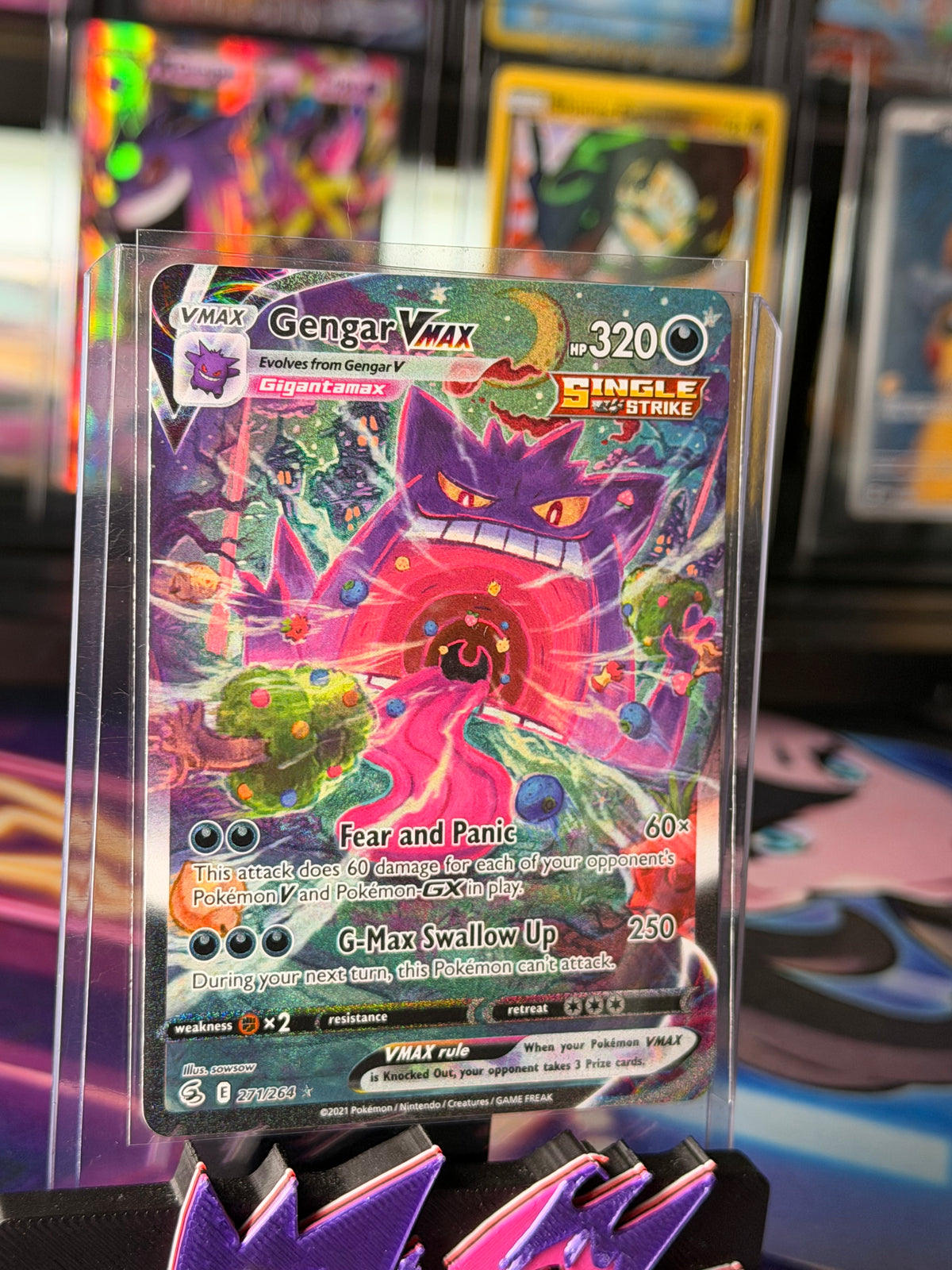 Gengar VMax Alt Art 271 Fusion Strike - NM
