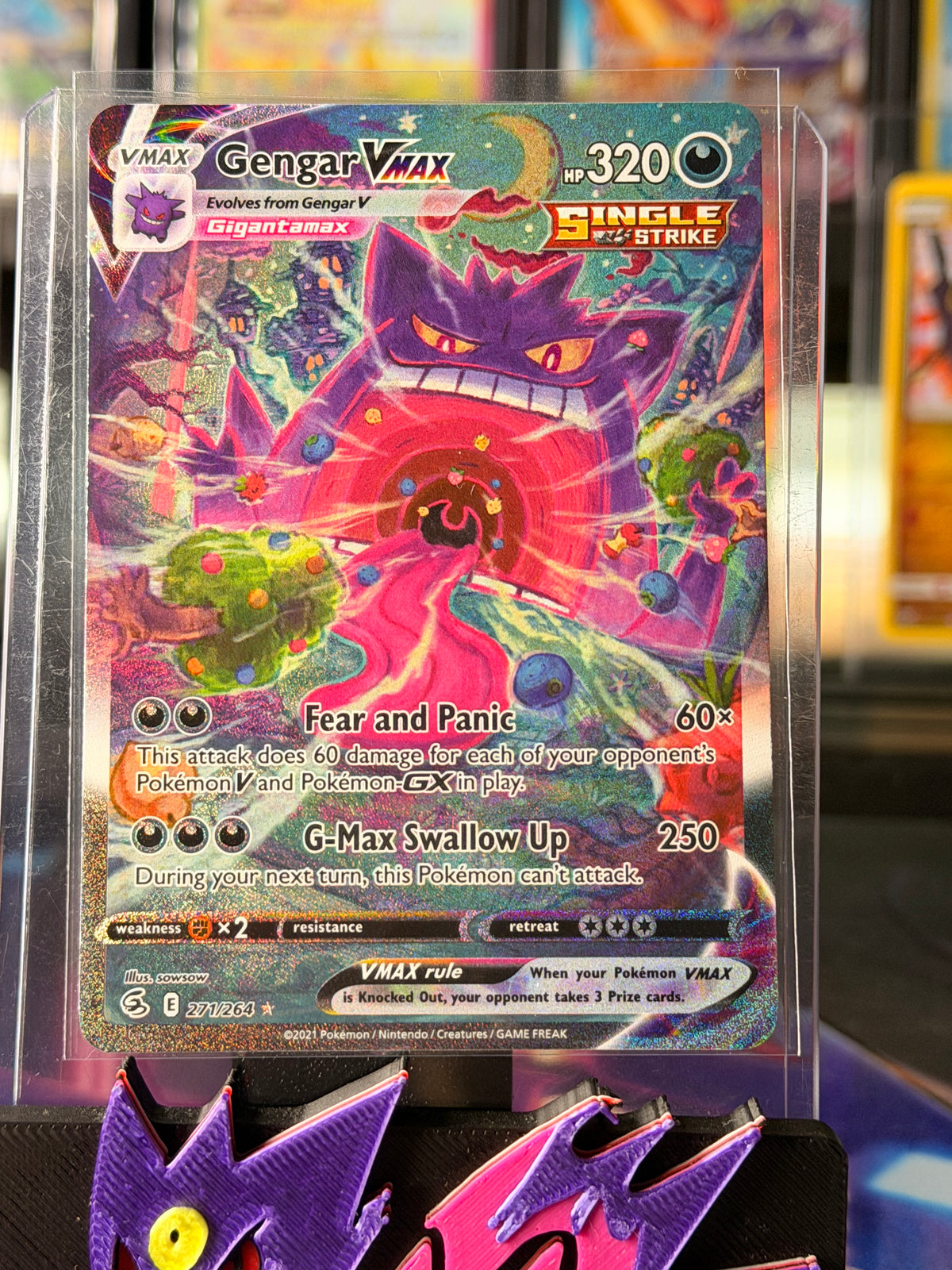 Gengar VMax Alt Art 271 Fusion Strike - NM