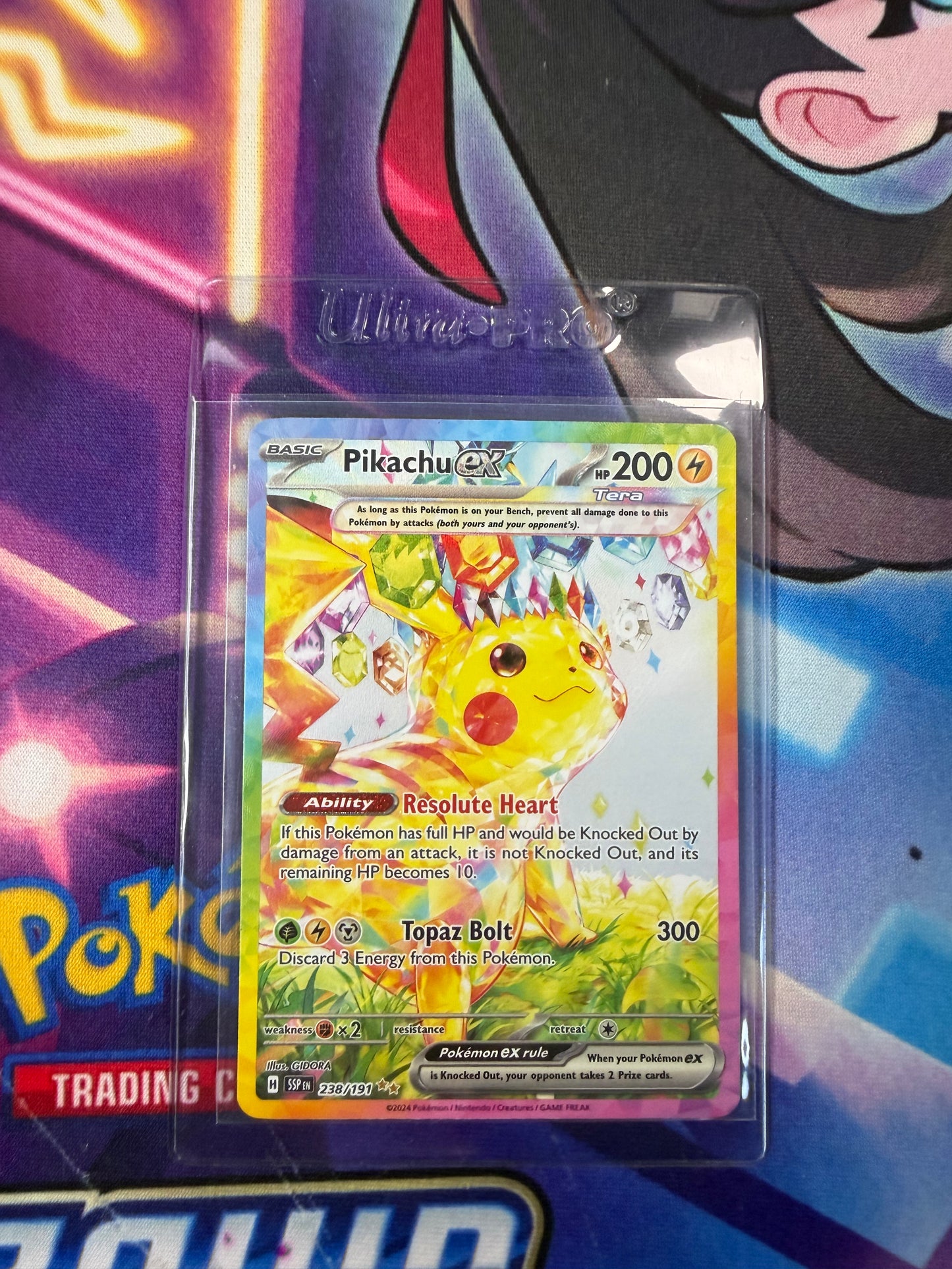 Pikachu EX Surging Sparks 238/191 - NM/ Mint