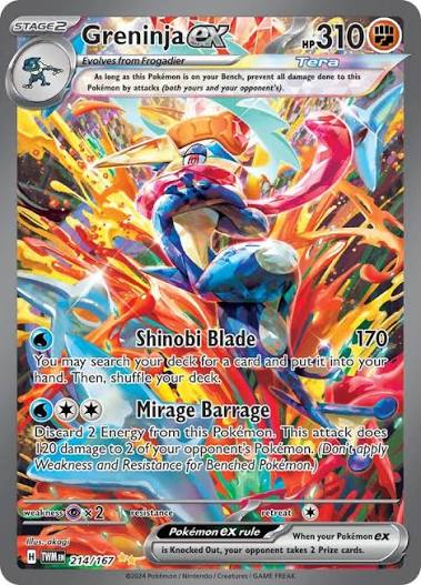Greninja EX - Twilight Masquerade 214/167 - NM