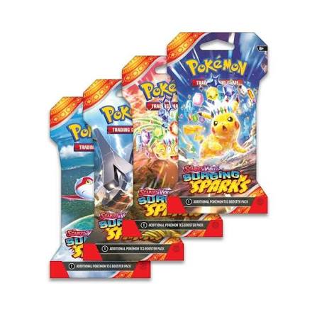 Surging Sparks Booster Pack Art Bundle [Set of 4] - SV08: Surging Sparks