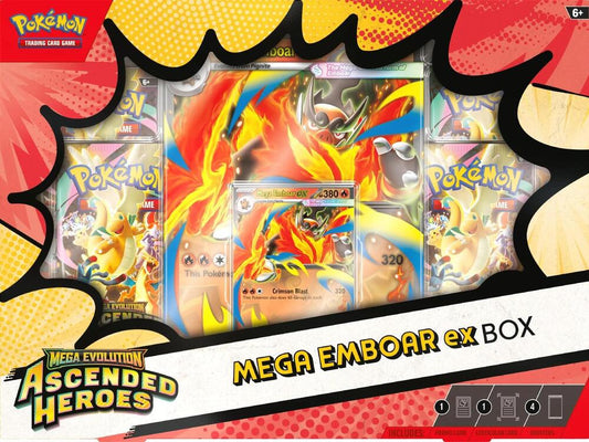 Ascended Heroes Mega Emboar ex Box - ME: Ascended Heroes