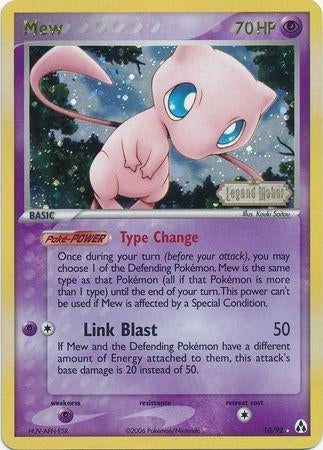 Mew - EX Legend Maker 10/92 - MINT